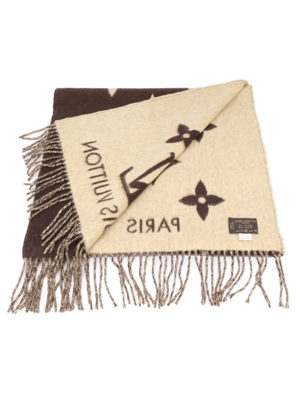 Louis Vuitton Echarpe Reykjavik Monogram Cashmere Fringe - Picture 4 of 7